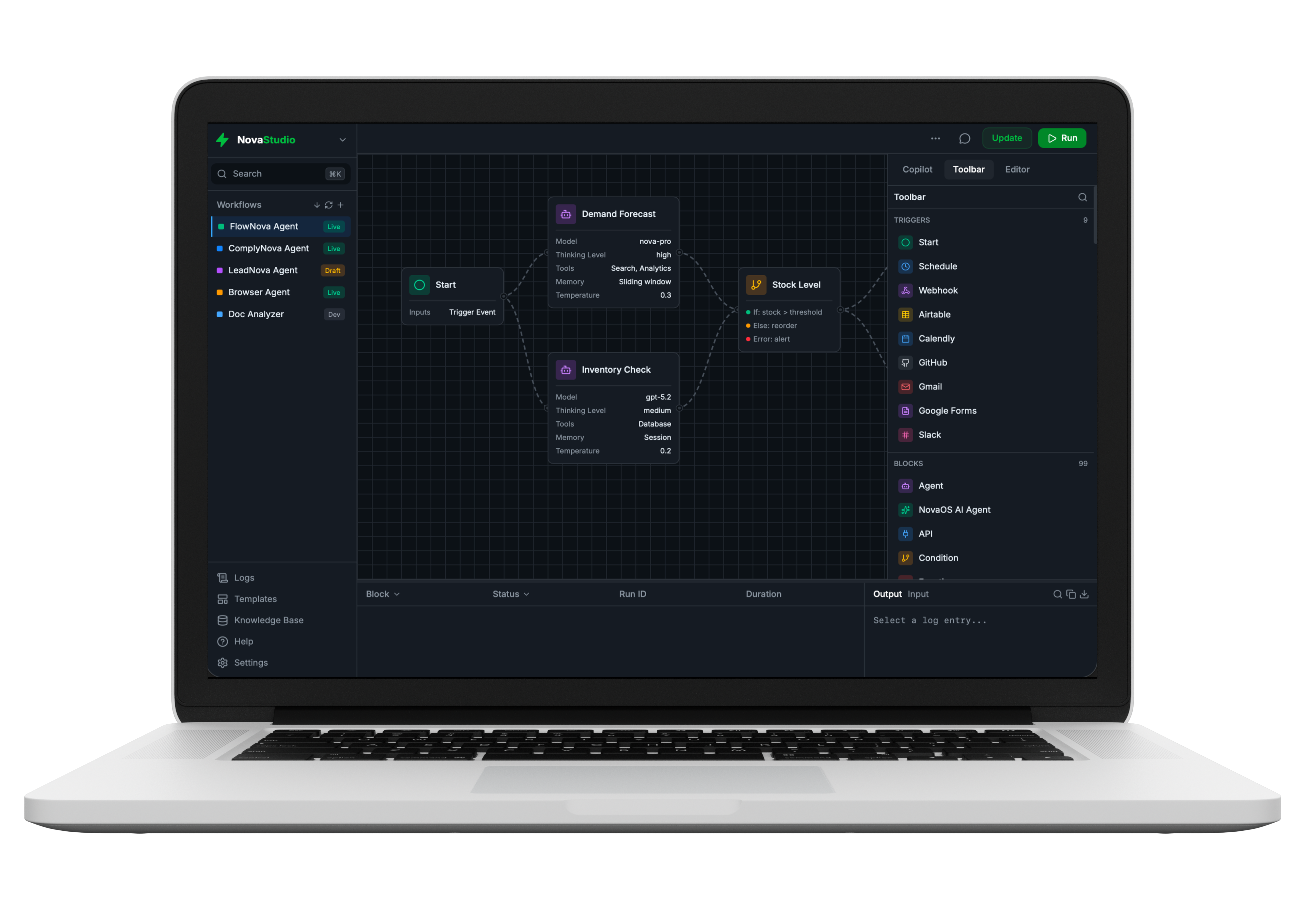OrbitronAI platform — DEVELOPER view